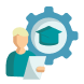 Hands-on training icon